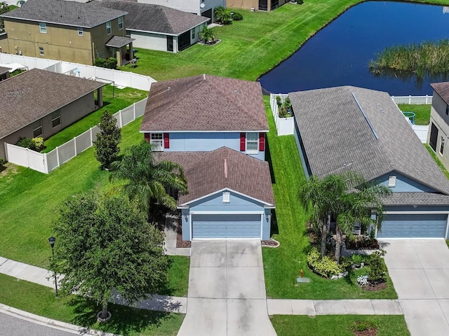 1821 Hawks View Dr, Ruskin, FL 33570 - aerial perspective of suburban area featuring a nearby body of water