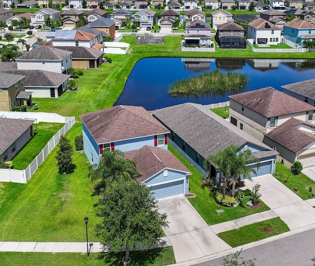 1821 Hawks View Dr, Ruskin, FL 33570 - aerial view of residential area with a large body of water