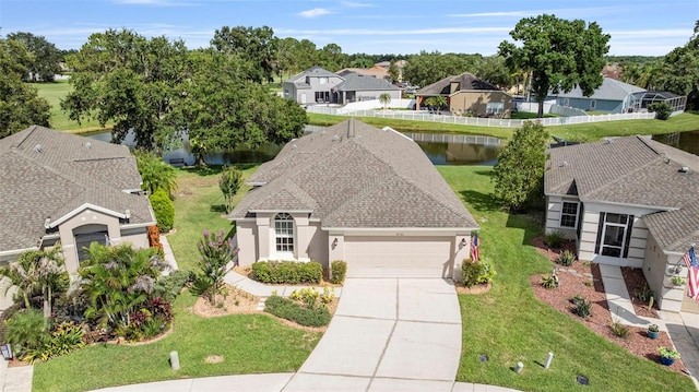 5131 Gato Del Sol Cir, Wesley Chapel, FL 33544 - aerial view of residential area with a nearby body of water