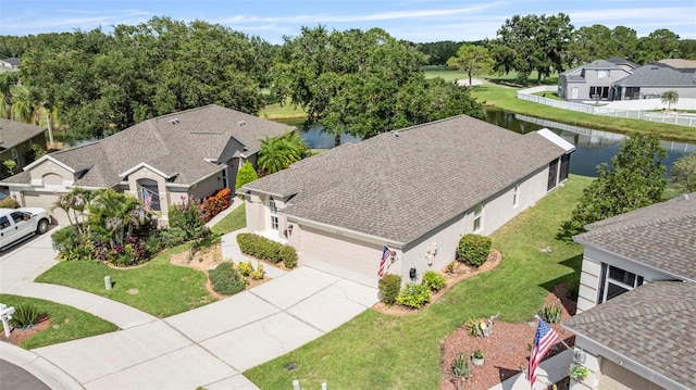 5131 Gato Del Sol Cir, Wesley Chapel, FL 33544 - aerial view of residential area featuring a large body of water