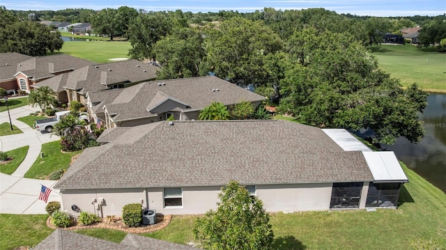 5131 Gato Del Sol Cir, Wesley Chapel, FL 33544 - aerial view of residential area featuring a large body of water