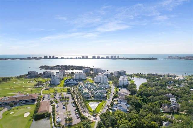302 Eastleigh Dr, Belleair, FL 33756 - aerial overview of property's location with a large body of water