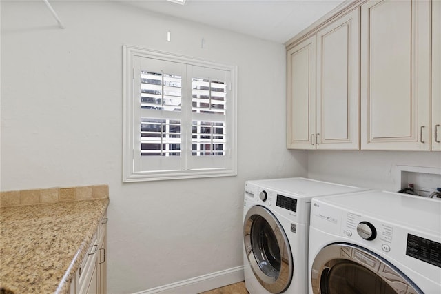 302 Eastleigh Dr, Belleair, FL 33756 - washroom with washer and clothes dryer and cabinet space