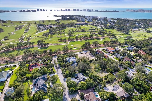 302 Eastleigh Dr, Belleair, FL 33756 - aerial view of property and surrounding area with skyline and nearby suburban area