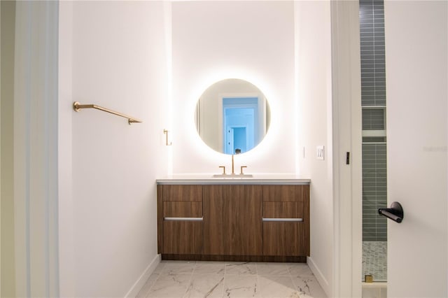 777 3rd Ave N Unit 1704, Saint Petersburg, FL 33701 - bathroom featuring marble finish floors and vanity