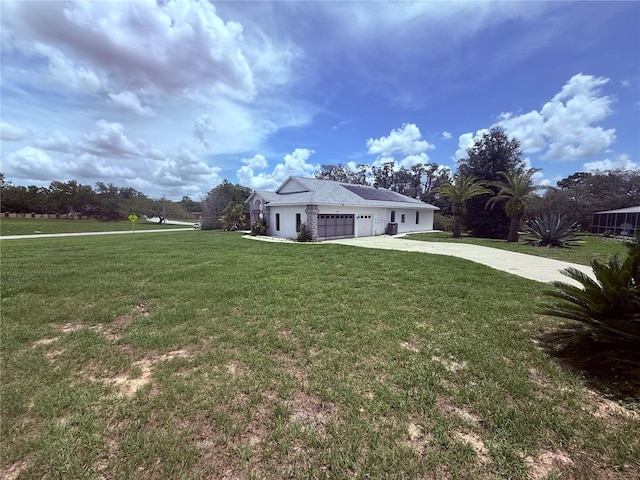 199 N Crystal Meadow Path, Lecanto, FL 34461 - view of front of property featuring a garage, driveway, and a front yard