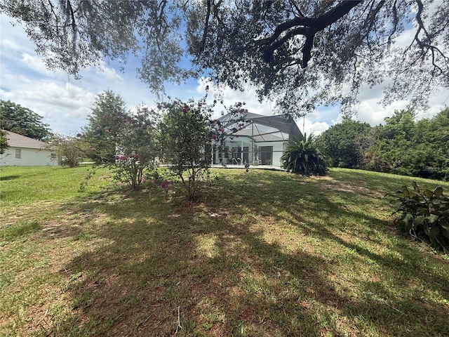 199 N Crystal Meadow Path, Lecanto, FL 34461 - view of grassy yard featuring a lanai