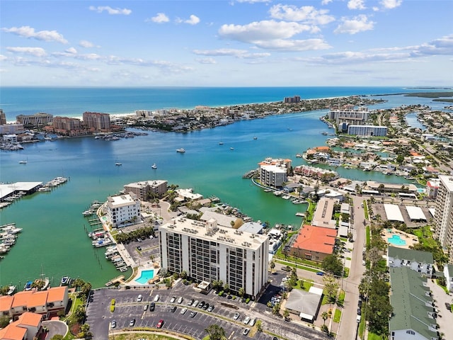 255 Dolphin Pt Unit 207, Clearwater Beach, FL 33767 - view of urban area with a nearby body of water and numerous boat docks