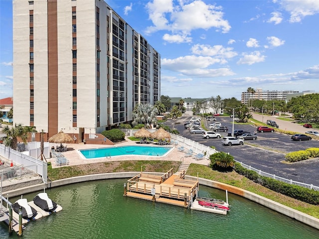 255 Dolphin Pt Unit 207, Clearwater Beach, FL 33767 - exterior space featuring a water view