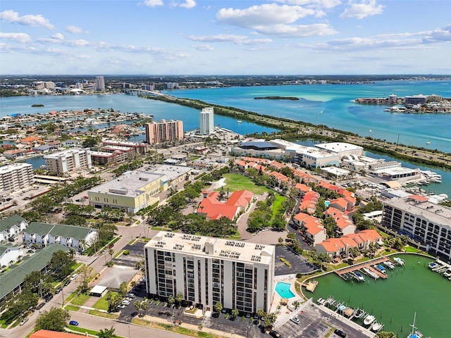 255 Dolphin Pt Unit 207, Clearwater Beach, FL 33767 - view of urban area featuring a nearby body of water and a marina