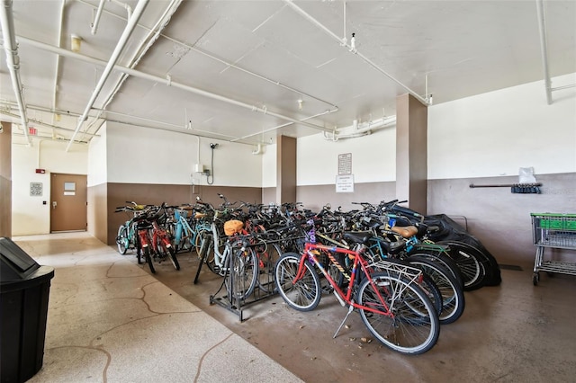 255 Dolphin Pt Unit 207, Clearwater Beach, FL 33767 - garage with bike storage