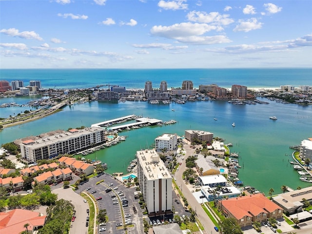 255 Dolphin Pt Unit 207, Clearwater Beach, FL 33767 - view of urban area with a nearby body of water and numerous boat docks
