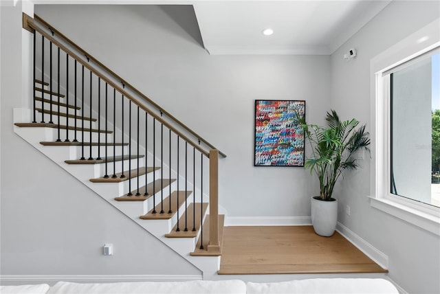 4515 W N A St Unit 6, Tampa, FL 33609 - stairs with wood finished floors and recessed lighting