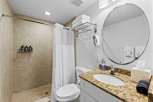 12000 Gulf Blvd Unit 506N, Treasure Island, FL 33706 - full bath featuring vanity, a tile shower, and recessed lighting