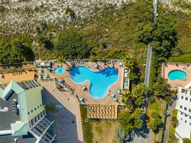 12000 Gulf Blvd Unit 506N, Treasure Island, FL 33706 - drone / aerial view of a pool