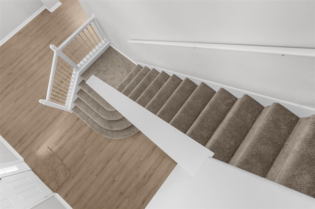 5015 58th Ter E, Bradenton, FL 34203 - stairs featuring wood finished floors