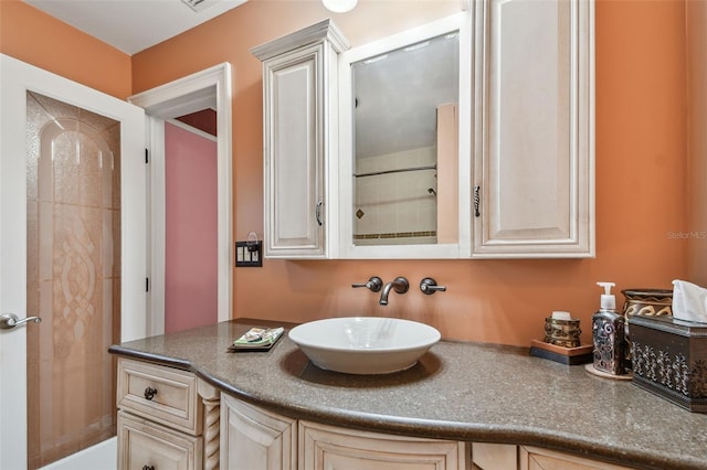 9548 141st St, Seminole, FL 33776 - bathroom featuring vanity, a bath, and a shower