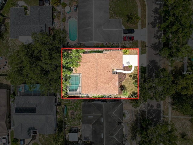 603 Ivey Ln, Tarpon Springs, FL 34689 - aerial overview of property's location with property boundaries highlighted