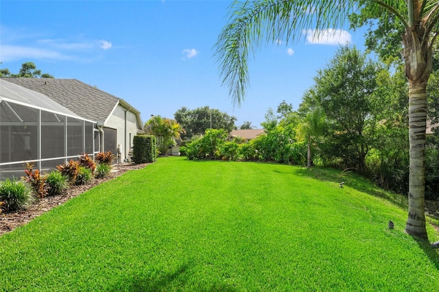 17311 Carriage Way, Odessa, FL 33556 - view of green lawn featuring a lanai