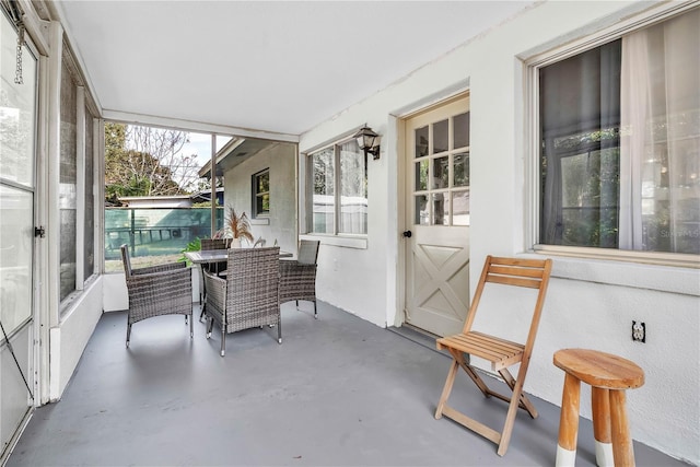 1384 S Hillcrest Ave, Clearwater, FL 33756 - sunroom with outdoor dining space
