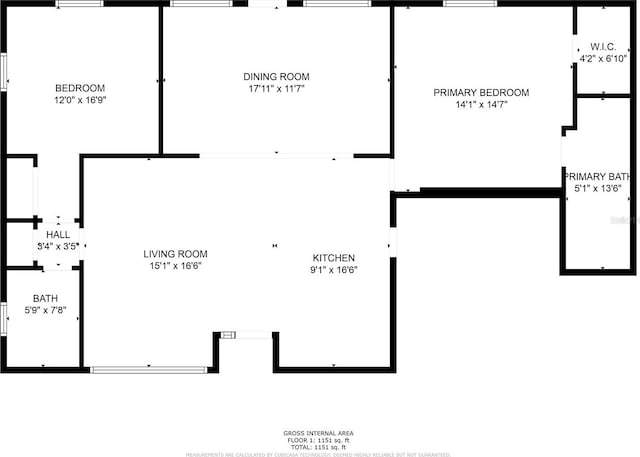 1384 S Hillcrest Ave, Clearwater, FL 33756 - view of home floor plan