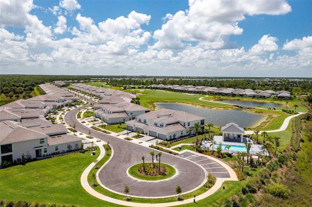 43250 Water Bird Way Unit 5921, Punta Gorda, FL 33982 - aerial view of residential area featuring a large body of water and a pool