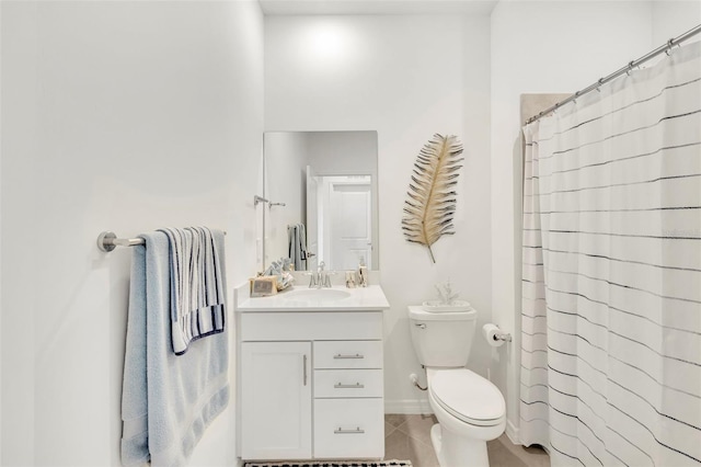 43250 Water Bird Way Unit 5921, Punta Gorda, FL 33982 - bathroom featuring vanity, tile patterned floors, and a shower with shower curtain