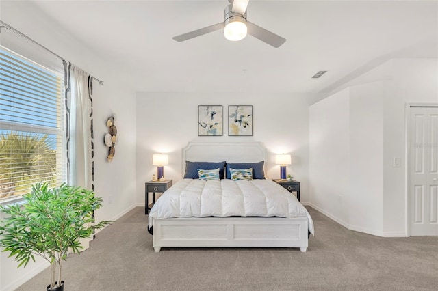 43250 Water Bird Way Unit 5921, Punta Gorda, FL 33982 - carpeted bedroom with baseboards and a ceiling fan