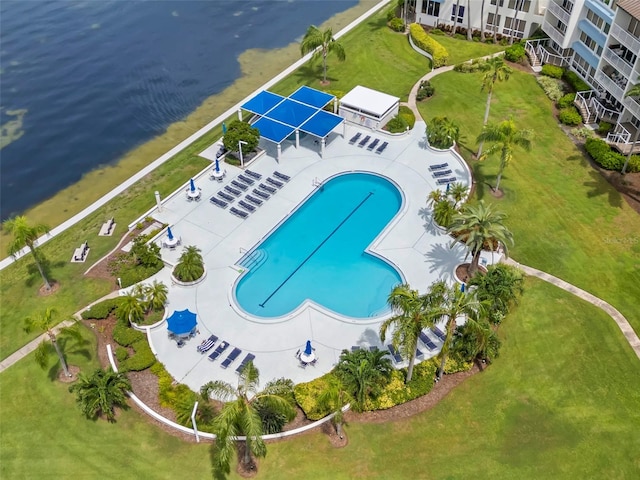 5153 Isla Key Blvd S Unit 415, Saint Petersburg, FL 33715 - aerial view of a pool area