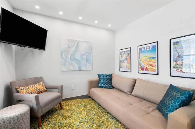 5153 Isla Key Blvd S Unit 415, Saint Petersburg, FL 33715 - living room featuring recessed lighting and carpet