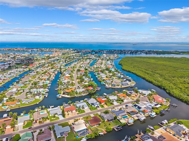 6521 Bimini Ct, Apollo Beach, FL 33572 - aerial perspective of suburban area with a large body of water