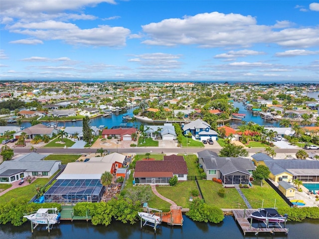 6521 Bimini Ct, Apollo Beach, FL 33572 - aerial perspective of suburban area with a nearby body of water
