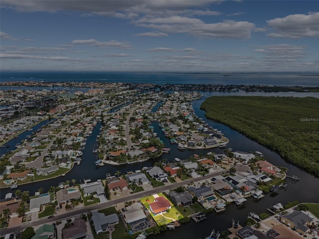 6521 Bimini Ct, Apollo Beach, FL 33572 - aerial overview of property's location featuring a large body of water and nearby suburban area