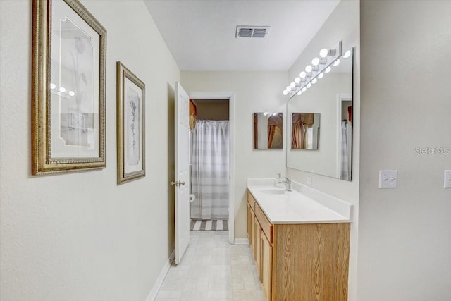 10437 River Bream Dr, Riverview, FL 33569 - bathroom with vanity and curtained shower