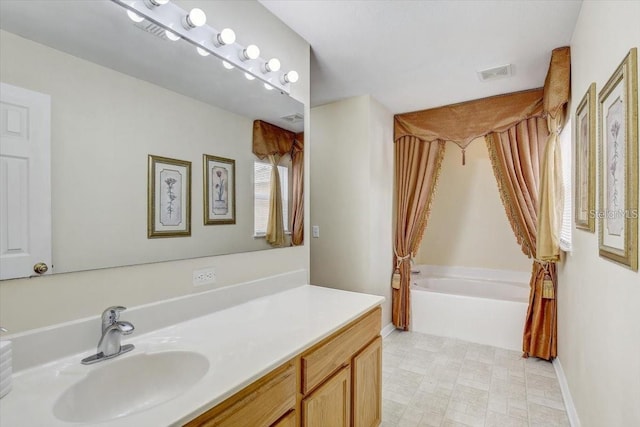 10437 River Bream Dr, Riverview, FL 33569 - full bathroom featuring a bath and vanity