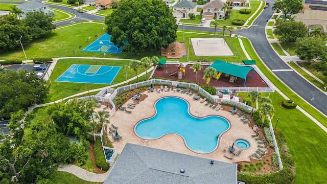 25946 Buckthorn Ave, Land O Lakes, FL 34639 - view of property location with a pool