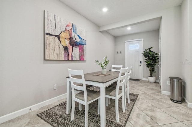 6825 Citrus Creek Ln, Tampa, FL 33625 - dining space featuring recessed lighting and light tile patterned floors