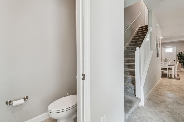 6825 Citrus Creek Ln, Tampa, FL 33625 - bathroom with toilet and tile patterned flooring