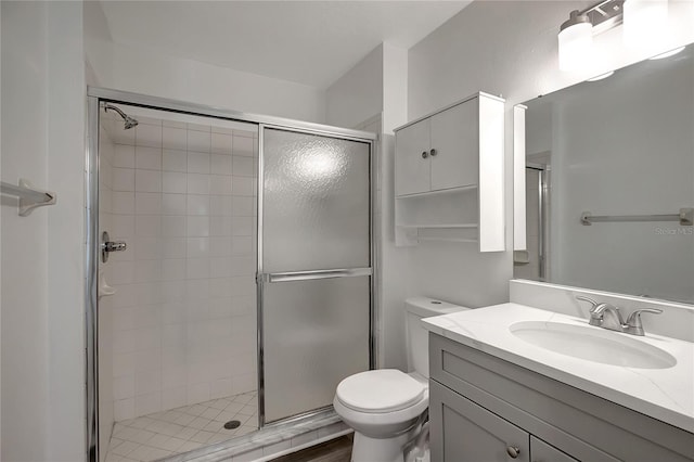 4129 Marlow Loop, Land O Lakes, FL 34639 - bathroom featuring a shower stall and vanity