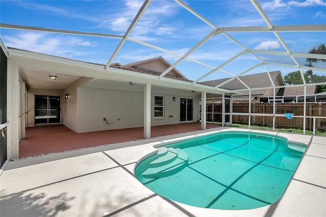 4129 Marlow Loop, Land O Lakes, FL 34639 - view of swimming pool with a patio area and a lanai