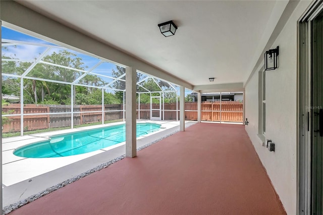 4129 Marlow Loop, Land O Lakes, FL 34639 - view of pool featuring a patio, a fenced backyard, and a lanai