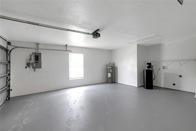 4129 Marlow Loop, Land O Lakes, FL 34639 - garage featuring electric water heater, electric panel, and a garage door opener