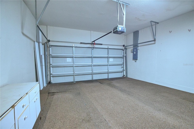 8354 Palmetto Ct, Englewood, FL 34224 - garage with a garage door opener and electric panel