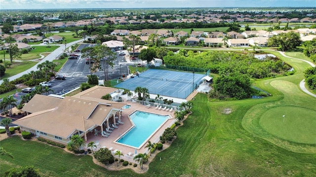 8354 Palmetto Ct, Englewood, FL 34224 - aerial view of property's location with nearby suburban area and a local golf course