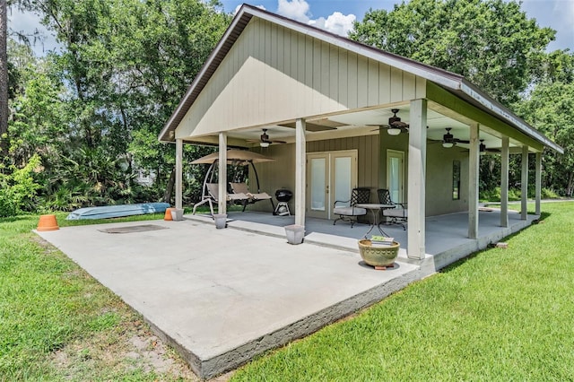 2925 Deerbrook Dr, Lakeland, FL 33811 - view of patio / terrace with ceiling fan