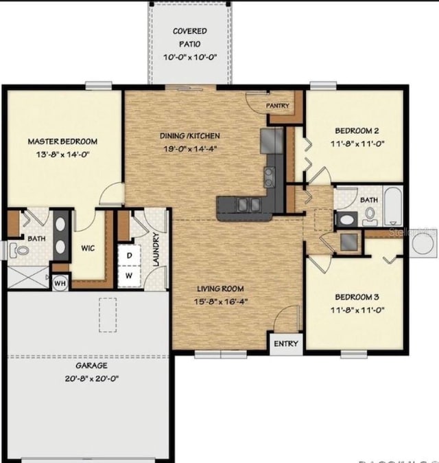 8737 N Spikes Way, Dunnellon, FL 34434 - view of property floor plan