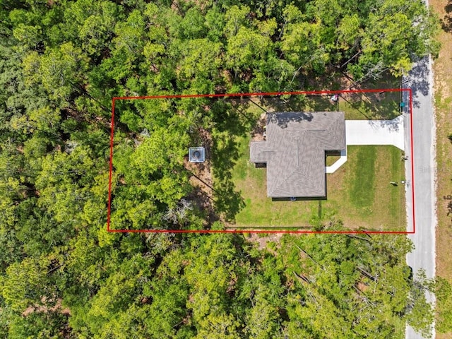 8737 N Spikes Way, Dunnellon, FL 34434 - aerial view of property and surrounding area featuring property parcel outlined