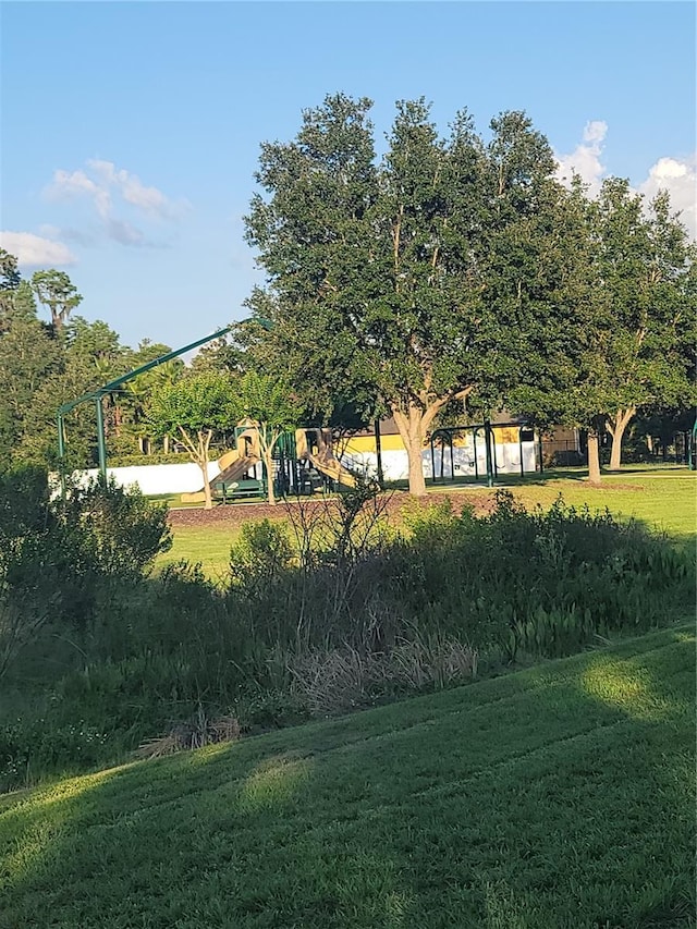 19239 Stone Hedge Dr, Tampa, FL 33647 - view of grassy yard featuring a playground