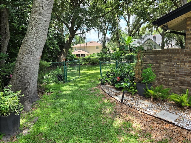 909 Heatherbrook Dr, Auburndale, FL 33823 - view of yard featuring a gate