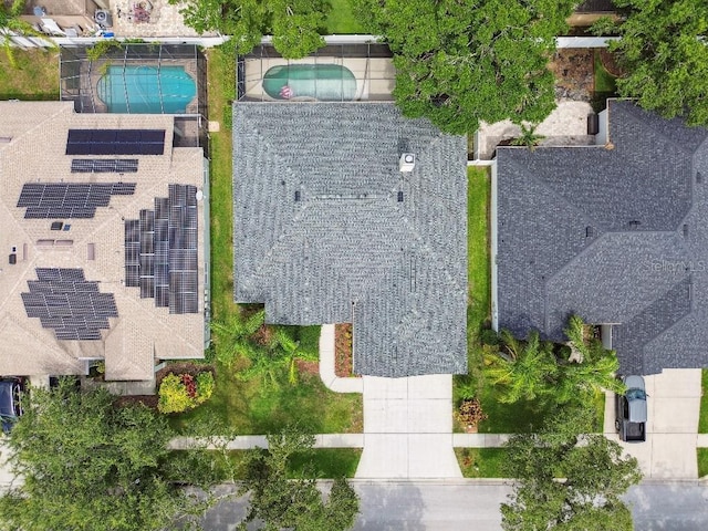 15217 Octavia Ln, Odessa, FL 33556 - bird's eye view of a pool